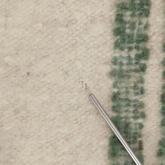 Vintage 70s Wool Jacket Love Birds Hand Crafted South American Woven w Fringe - Picture 16 of 16